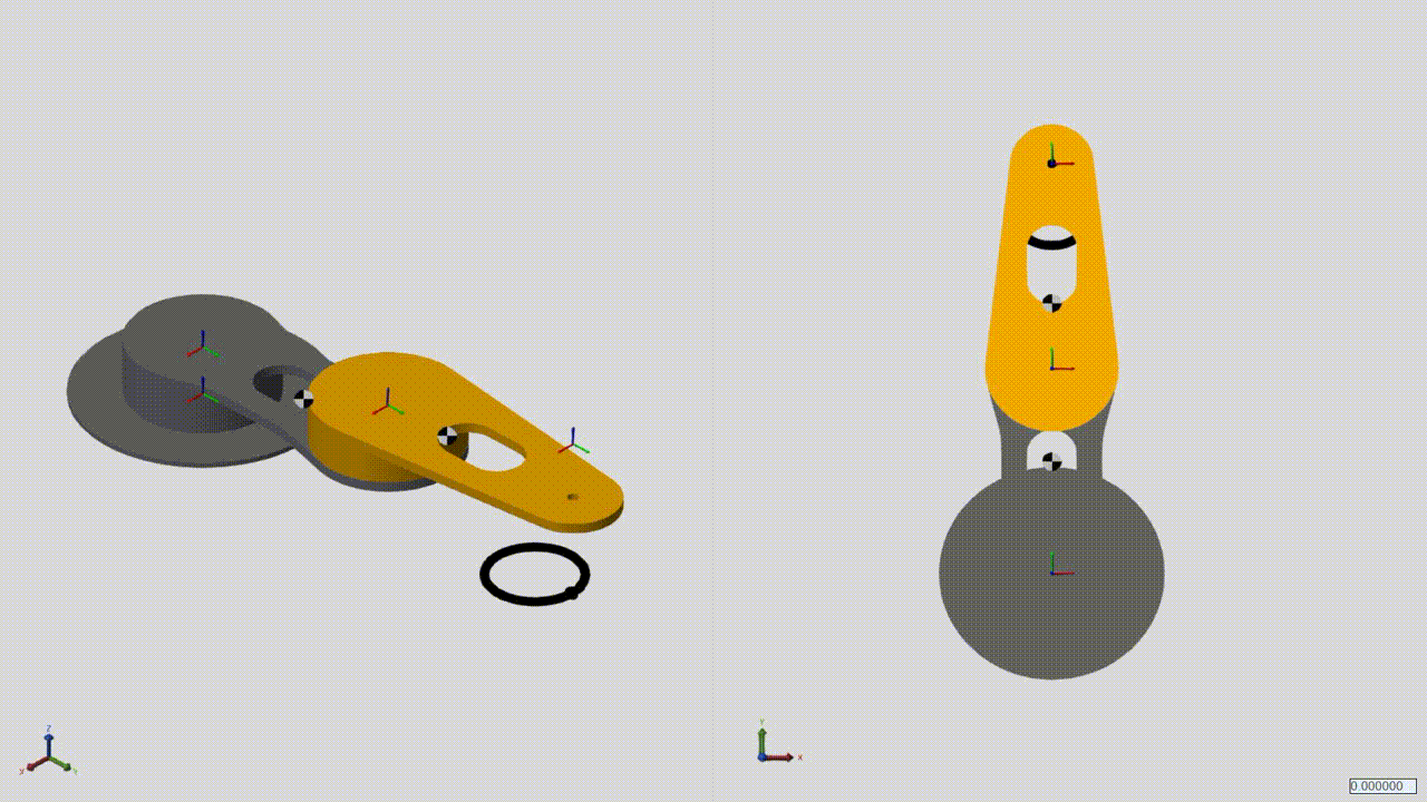 Short clip of the arm physically tracing the circle path