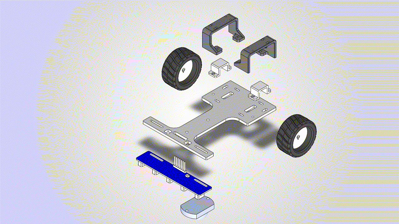 Exploded view of the hammerHead assembly